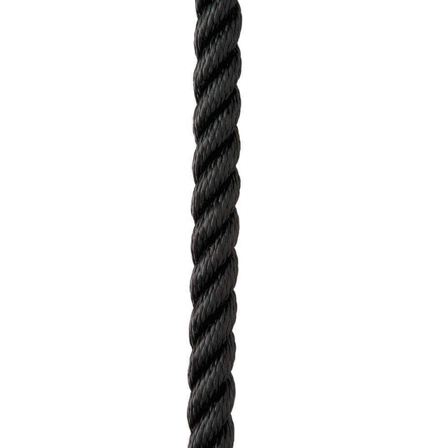 New England Ropes Qualifies for Free Shipping New England Rope 1/2" x 25' Nylon 3-Strand Dock Line Black #C6054-16-00025
