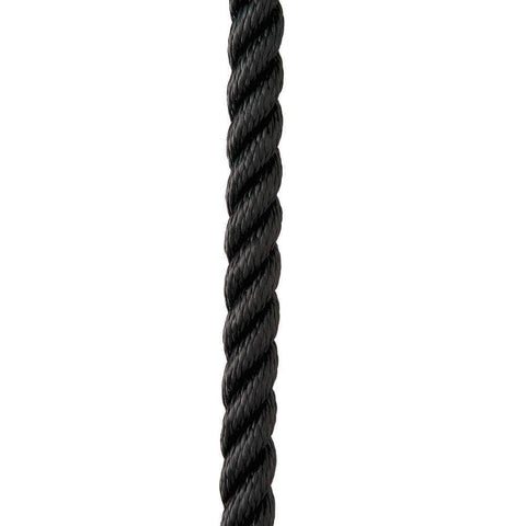 New England Ropes Qualifies for Free Shipping New England Rope 1/2" x 25' Nylon 3-Strand Dock Line Black #C6054-16-00025