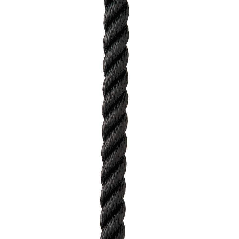 New England Ropes Qualifies for Free Shipping New England Rope 1/2" x 35' Nylon 3-Strand Dock Line Black #C6054-16-00035