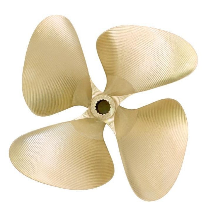 OJ Propellers Qualifies for Free Shipping OJ Propellers 12.5 x 12 Nibral 4-Blade LH Spline .090 Cup #418
