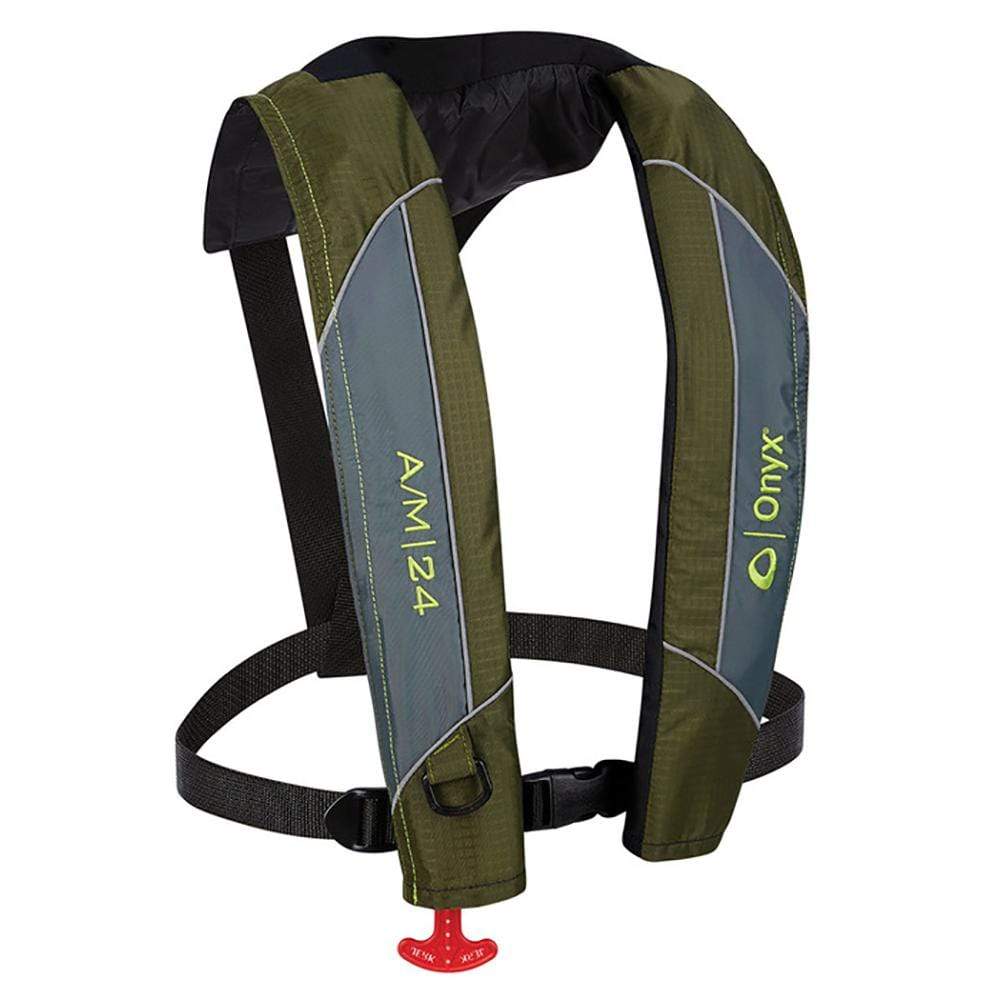 Onyx Outdoor Qualifies for Free Shipping Onyx A/M 24 Automatic/Manual Inflatable PFD Green #132000-400-004-18