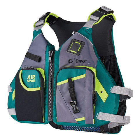 Onyx Outdoor Not Qualified for Free Shipping Onyx Airspan Angler Life Jacket M/L Green #123200-400-040-23