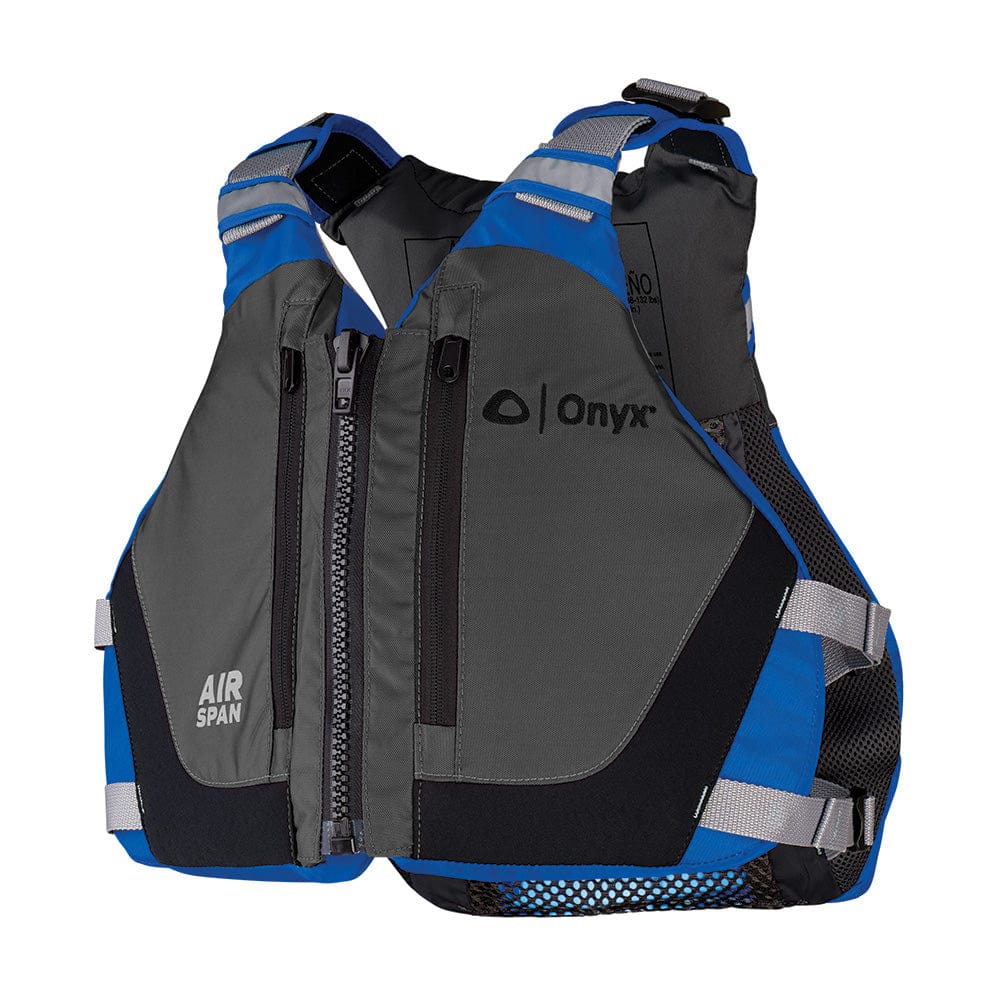 Onyx Outdoor Not Qualified for Free Shipping Onyx Airspan Breeze Life Jacket M/L Blue #123000-500-040-23