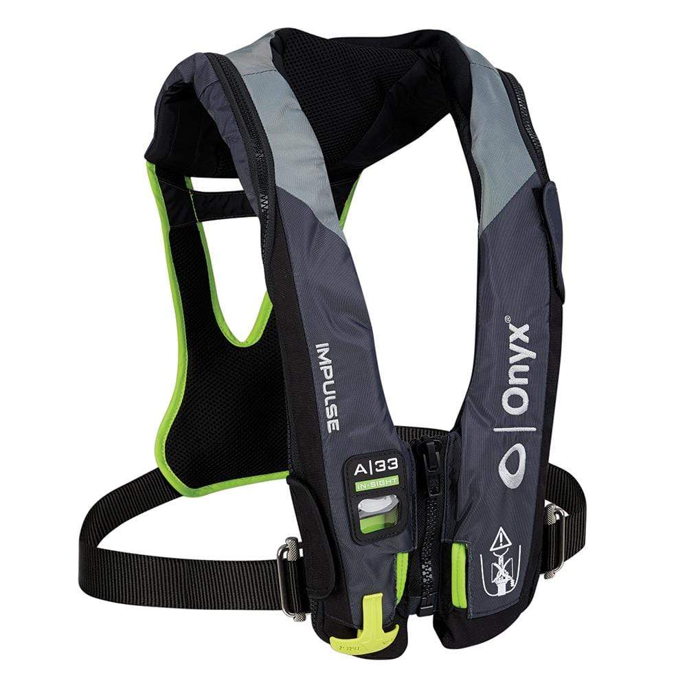 Onyx Outdoor Hazardous Item - Not Qualified for Free Shipping Onyx Impulse A-33 In-Sight Auto Inflate PFD Harness #134000-400-004-18