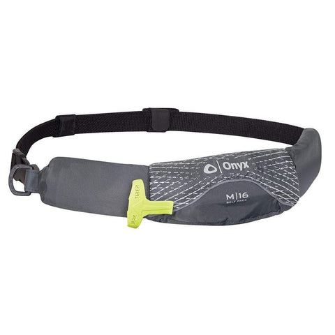 Onyx Outdoor Hazardous Item - Not Qualified for Free Shipping Onyx M-16 Manual Infltable Belt Pack Grey #130900-701-004-19