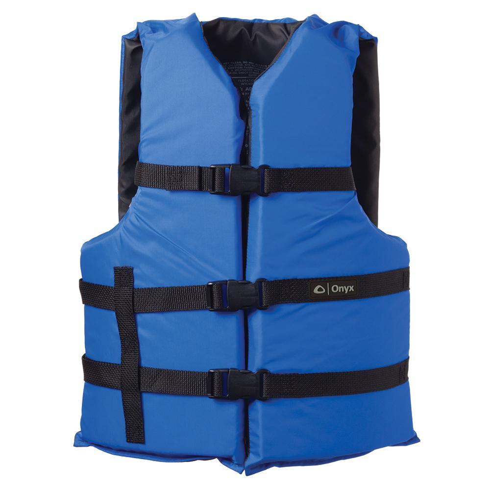 Onyx Outdoor Qualifies for Free Shipping Onyx Nylon Adult Universal Life Jacket Blue #103000-500-004-12