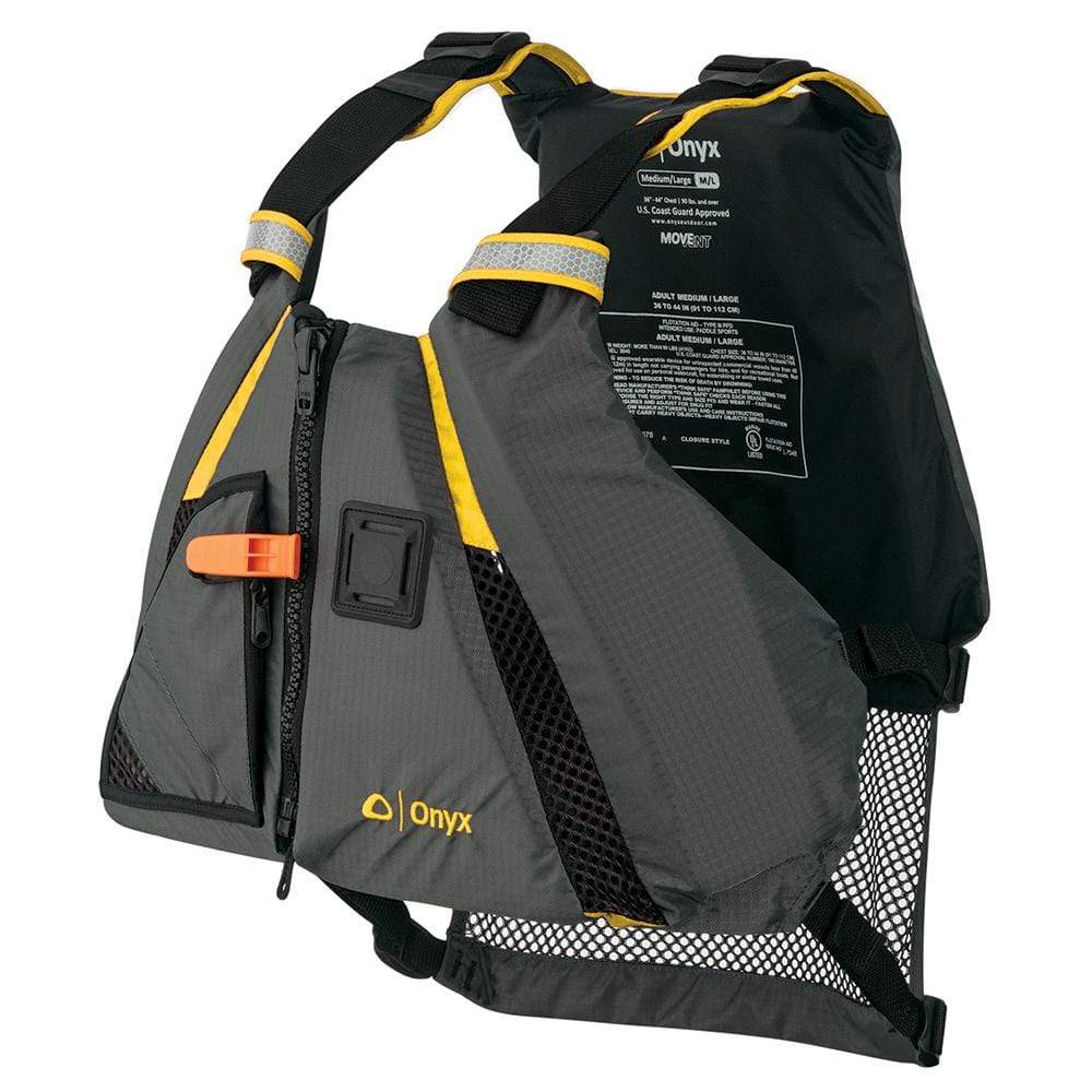 Onyx Outdoor Qualifies for Free Shipping Onyx Paddle Sports Life Vest M/L Yellow #122200-300-040-18