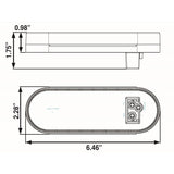 Optronics Qualifies for Free Shipping Optronics 6 LED 6" Oval Tail Light #STL12RBP