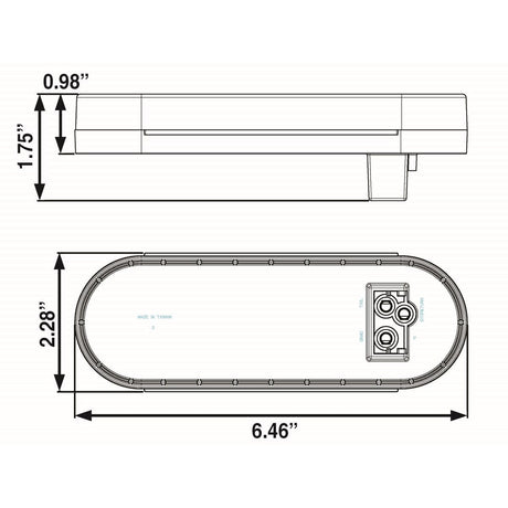 Optronics Qualifies for Free Shipping Optronics 6 LED 6" Oval Tail Light #STL12RBP