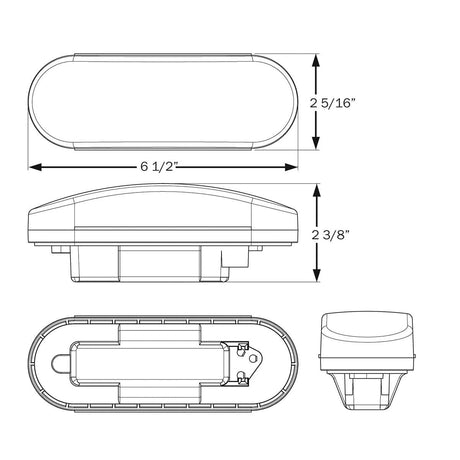 Optronics Qualifies for Free Shipping Optronics 6" Oval Red Tail Light Single #ST70RBP