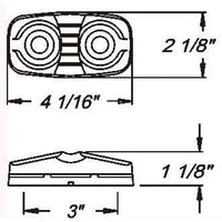 Optronics Qualifies for Free Shipping Optronics Amber Dual Bulb Marker/Clearance Light #MC42AS