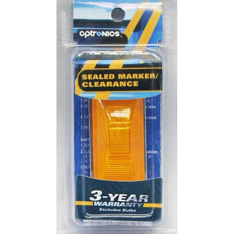 Optronics Amber Sealed Clearance-Marker Light Black #MC92AS