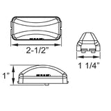 Optronics Qualifies for Free Shipping Optronics Fleet Count LED Mini Marker Light Red #AL90RBP