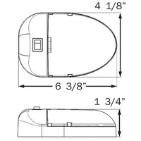 Optronics Qualifies for Free Shipping Optronics Interior RV Series Single Fixture with Switch #RVIL35P