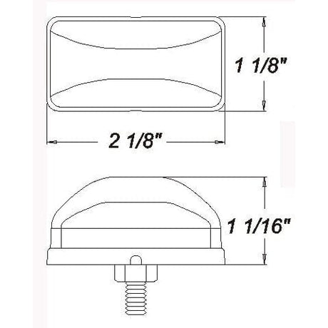 Optronics Qualifies for Free Shipping Optronics LED Amber Sealed Stud Mount Side Marker #MCL95AS