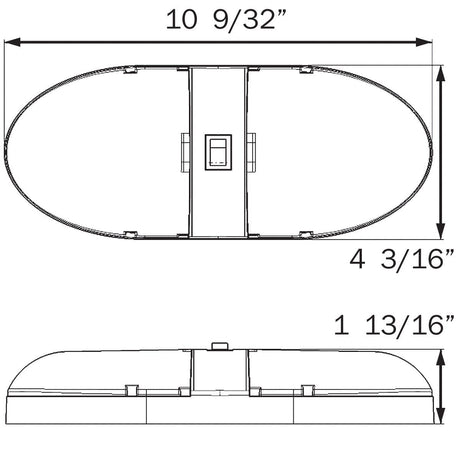 Optronics Qualifies for Free Shipping Optronics LED Interior Light RV Double Aero #RVILL34P