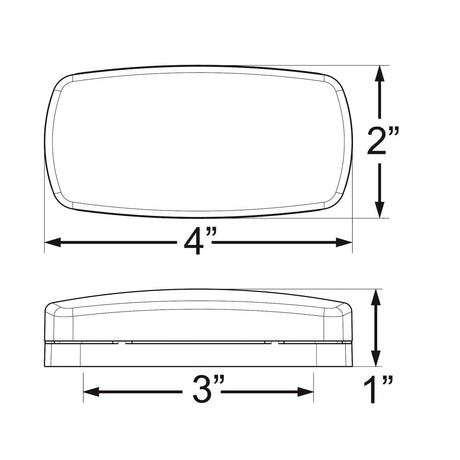Optronics Qualifies for Free Shipping Optronics LED Marker Light Oval Black Base Red #MCL32RBBP