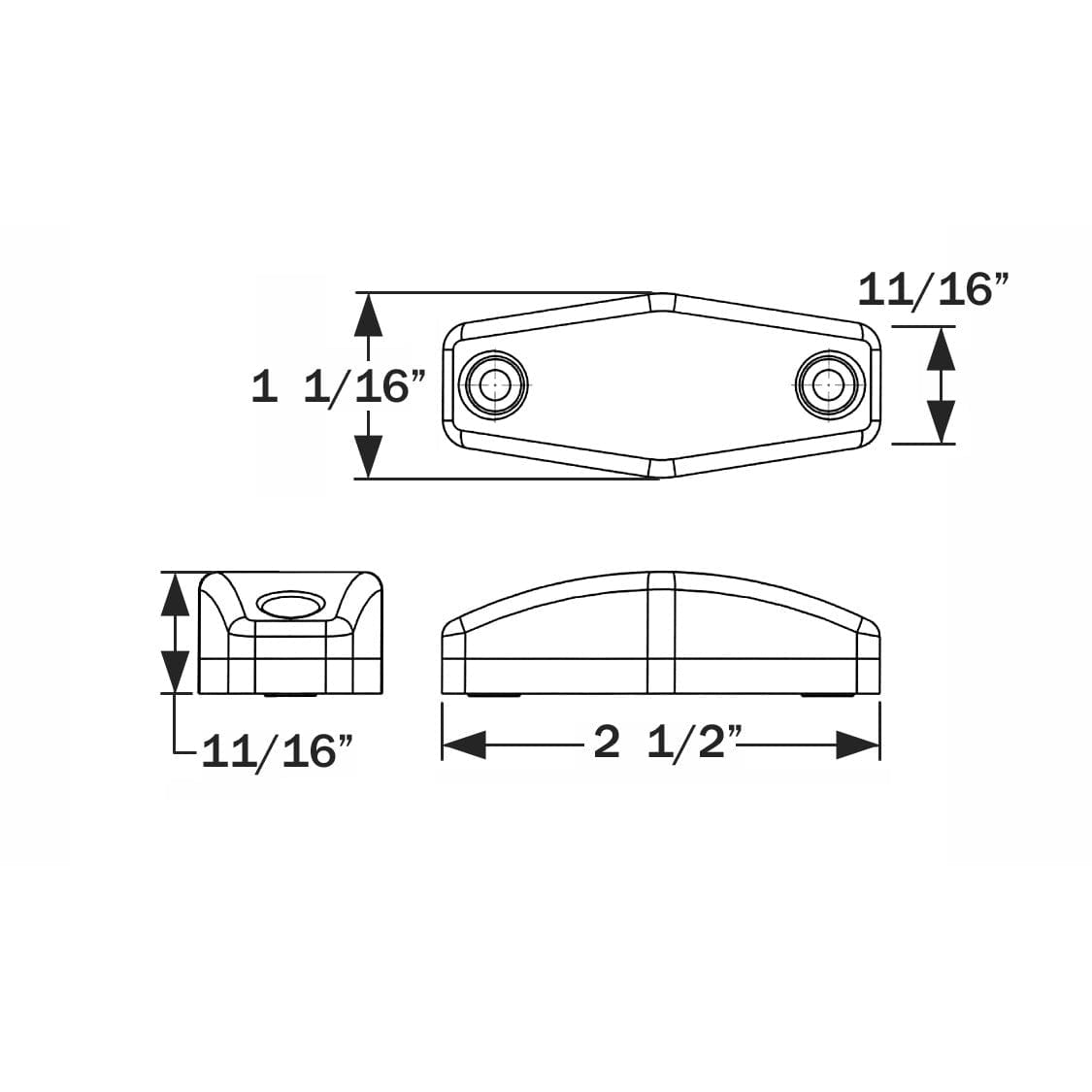 Optronics Qualifies for Free Shipping Optronics LED Mini Clearance/Marker Red #MCL13R2BP
