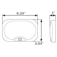 Optronics Qualifies for Free Shipping Optronics LED RV Interior Light Surface Mount Low-Profile #RVILL40FS