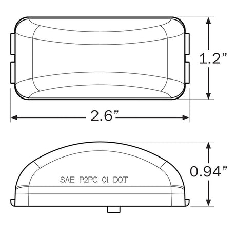 Optronics Qualifies for Free Shipping Optronics LED Sealed Side Marker Light Amber with #MCL91AK