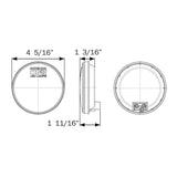 Optronics Light 4" Round LED with Grommet Plug #STL003RK
