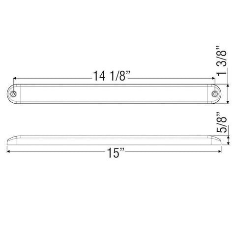 Optronics Light Bar-Ultra Thin LED #MCL70RS