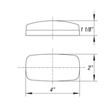 Optronics Qualifies for Free Shipping Optronics Marker Light Oval Black Base Amb #MC32ABS
