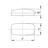 Optronics Qualifies for Free Shipping Optronics Marker Light Oval Black Base Red #MC32RBS
