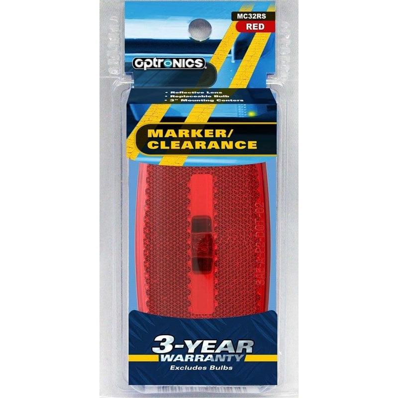 Optronics Qualifies for Free Shipping Optronics Marker Light Oval Red #MC32RS