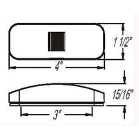 Optronics Qualifies for Free Shipping Optronics Marker Light Rect 2-wire Amber #MC44AS