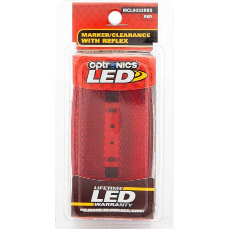Optronics Qualifies for Free Shipping Optronics One LED Marker Light Oval Black Base #MCL0032RBS