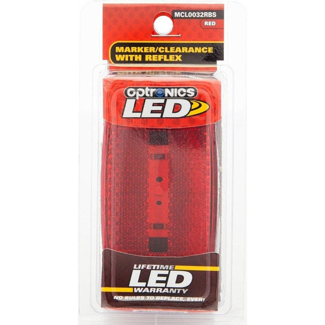 Optronics Qualifies for Free Shipping Optronics One LED Marker Light Oval Black Base #MCL0032RBS