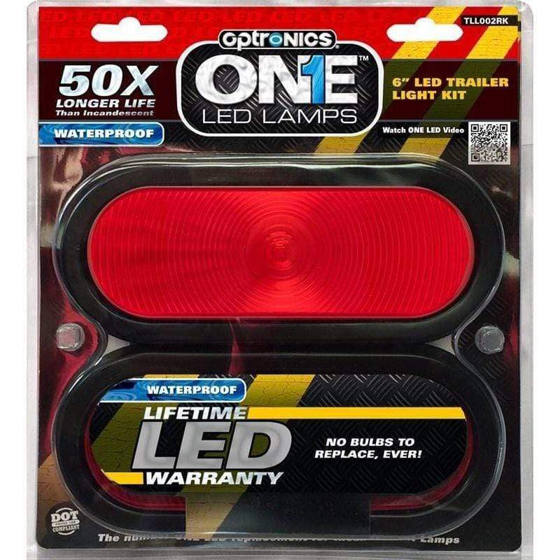 Optronics Qualifies for Free Shipping Optronics One Series LED Tail Light Kit 6" Oval #TLL002RK