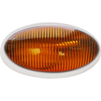 Optronics Porchlight Clear Oval Yellow White Housing #RVPL5AFS