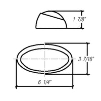Optronics Qualifies for Free Shipping Optronics Porchlight Clear Oval Yellow White Housing #RVPL5AFS