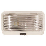 Optronics Rectangular Porchlight Clear White Housing #RVPL3CFS