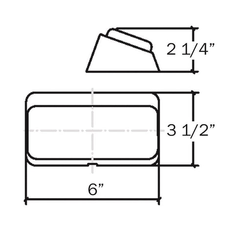 Optronics Qualifies for Free Shipping Optronics Rectangular Porchlight Clear White Housing #RVPL3CFS