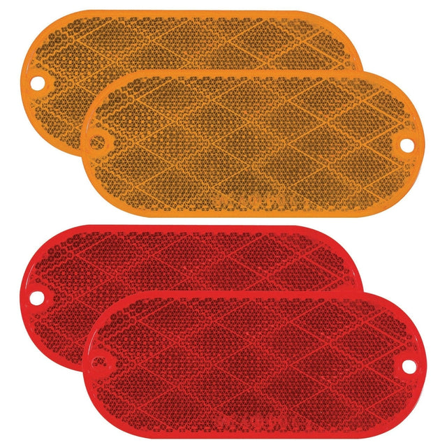Optronics Qualifies for Free Shipping Optronics Rectangular Reflectors Kit Self-Adhesive Pair #RE12ARK