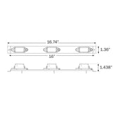 Optronics Qualifies for Free Shipping Optronics Red Identification Light Bar #MC99RK