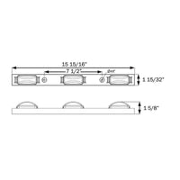 Optronics Qualifies for Free Shipping Optronics Red Sealed Identification Light Bar #MC93RK