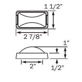 Optronics Qualifies for Free Shipping Optronics Red Sealed Marker-Clearance Light #MC91RS