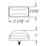 Optronics Qualifies for Free Shipping Optronics Sealed Marker/Clearance Light Stud Mount Red #MC95RBP