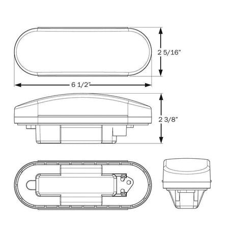 Optronics Qualifies for Free Shipping Optronics Sealed Tail Light 6" Red Oval Replaceme #ST70RS