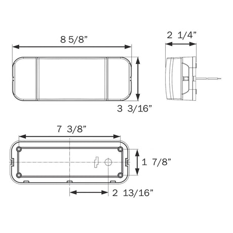 Optronics Qualifies for Free Shipping Optronics Tail Light RV Passger Black Base #RVSTB60P