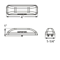 Optronics Qualifies for Free Shipping Optronics Thinline Red Marker/Clearance Light #MCL61RBP
