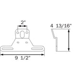 Optronics Trailer License Plate Bracket #LP10S