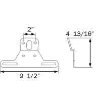 Optronics Trailer License Plate Bracket #LP10S
