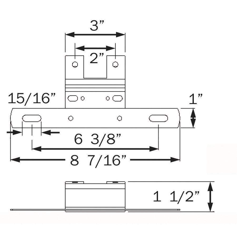 Optronics Qualifies for Free Shipping Optronics Zinc Plated Steel License Plate Bracket #LP15S