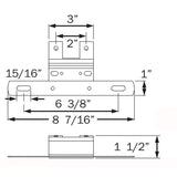 Optronics Qualifies for Free Shipping Optronics Zinc Plated Steel License Plate Bracket #LP15S