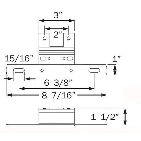 Optronics Qualifies for Free Shipping Optronics Zinc Plated Steel License Plate Bracket #LP15S